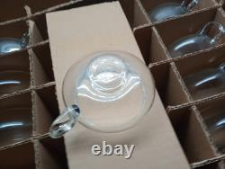 CRISA Hand Blown Crystal Moderno Juego Crisa 14PC Punch Bowl Set withLadle NIB WOW