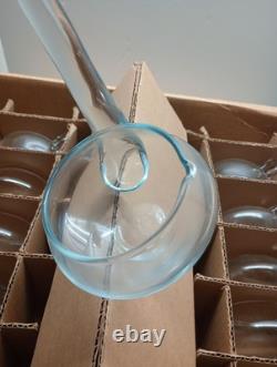 CRISA Hand Blown Crystal Moderno Juego Crisa 14PC Punch Bowl Set withLadle NIB WOW