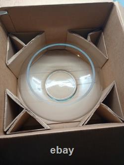 CRISA Hand Blown Crystal Moderno Juego Crisa 14PC Punch Bowl Set withLadle NIB WOW