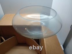 CRISA Hand Blown Crystal Moderno Juego Crisa 14PC Punch Bowl Set withLadle NIB WOW
