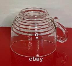 Cambridge Clear Glass TALLY HO Punch Bowl Set Horizontal Rings Bands 14-pc