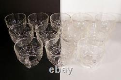 Cambridge Glass TALLY HO Punch Bowl Set Horizontal Rings Bands 13-pc 7-quarts