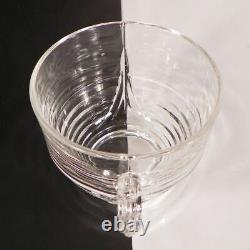 Cambridge Glass TALLY HO Punch Bowl Set Horizontal Rings Bands 13-pc 7-quarts