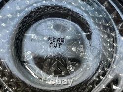 Cambridge Marjorie 2 Piece Crystal Punch Bowl. 12.5 x 14.4. Near Cut