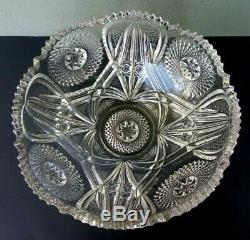 Cambridge Marjorie Antique Eapg Glass Punch Bowl