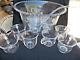 Candlewick Punch Bowl Set By Imperial Glass #400, 14 Pc