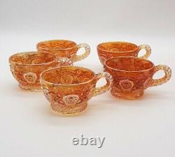 Carnival Beautiful Imperial Marigold Fashion 7 Piece Punch Bowl Set