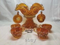 Carnival Beautiful Imperial Marigold Fashion 8 Piece Punch Bowl Set