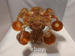 Carnival Beautiful Imperial Marigold Fashion 8 Piece Punch Bowl Set