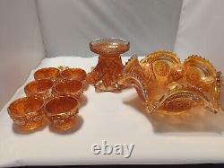 Carnival Beautiful Imperial Marigold Fashion 8 Piece Punch Bowl Set