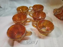 Carnival Beautiful Imperial Marigold Fashion 8 Piece Punch Bowl Set