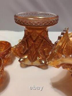 Carnival Beautiful Imperial Marigold Fashion 8 Piece Punch Bowl Set