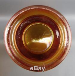 Carnival Glass Fenton ORANGE TREE Marigold Flared Punch Bowl with Base 4352