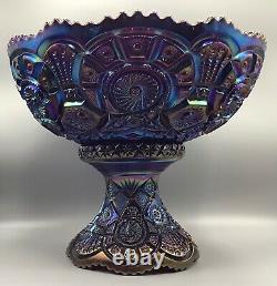 Carnival Spectacular Electric Purple Broken Archs Punch Bowl & Base