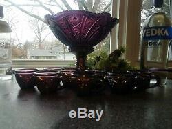 Carnival Wonderful Imperial Electric Purple Broken Arches Punch Bowl