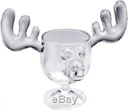 Christmas Moose Mug Punch Bowl Set with 6 Moose Mugs Safer Than Glass