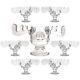 Christmas Vacation Glass Moose Mug Punch Bowl Set with Set of 8 Moose Mugs