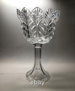 Chrystal Leaf Centerpiece Height 15 Punch Bowl