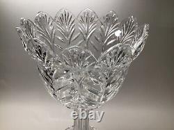 Chrystal Leaf Centerpiece Height 15 Punch Bowl