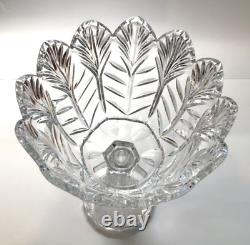 Chrystal Leaf Centerpiece Height 15 Punch Bowl