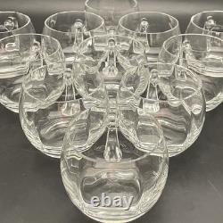 Crate & Barrel by Krosno 13 Piece Vertical Optic Crystal Punch Bowl Set Poland