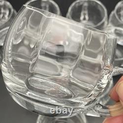 Crate & Barrel by Krosno 13 Piece Vertical Optic Crystal Punch Bowl Set Poland