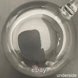 Crate & Barrel by Krosno 13 Piece Vertical Optic Crystal Punch Bowl Set Poland