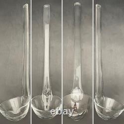 Crate & Barrel by Krosno 13 Piece Vertical Optic Crystal Punch Bowl Set Poland