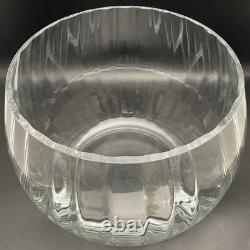 Crate & Barrel by Krosno 13 Piece Vertical Optic Crystal Punch Bowl Set Poland