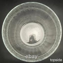 Crate & Barrel by Krosno 13 Piece Vertical Optic Crystal Punch Bowl Set Poland