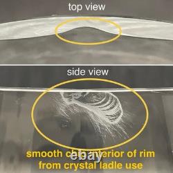 Crate & Barrel by Krosno 13 Piece Vertical Optic Crystal Punch Bowl Set Poland