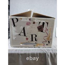 Crisa 14 Piece Glass Punch Bowl Set With Ladle And Cups Moderno Party