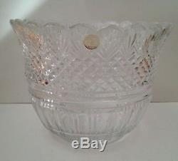 Crystal Clear Industries 24% Lead Crystal Large Round Punch Bowl Made in Poland