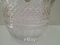 Crystal Clear Industries 24% Lead Crystal Large Round Punch Bowl Made in Poland