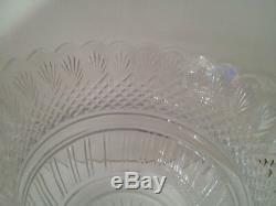 Crystal Clear Industries 24% Lead Crystal Large Round Punch Bowl Made in Poland