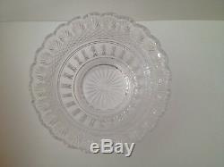 Crystal Clear Industries 24% Lead Crystal Large Round Punch Bowl Made in Poland
