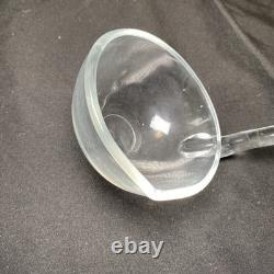 Crystal Glass Pinwheel & Stars Punch Bowl by L. E. Smith with 12 Cups And Spoon