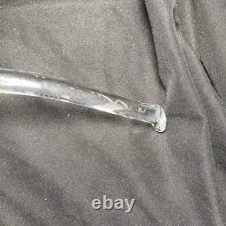 Crystal Glass Pinwheel & Stars Punch Bowl by L. E. Smith with 12 Cups And Spoon