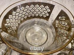Culver Valencia Punch Bowl Set with11 Cups