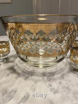 Culver Valencia Punch Bowl Set with11 Cups