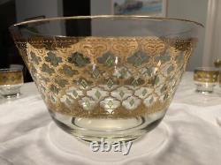 Culver Valencia Punch Bowl Set with11 Cups