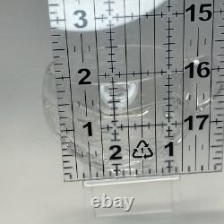 Cut Crystal Punch Bowl Set With Lid, Ladle, 6 Cups Etched Dimond & Leaf Rare