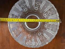 Cut Glass/Crystal Centerpiece Punch Bowl On Stand 8.5 inch