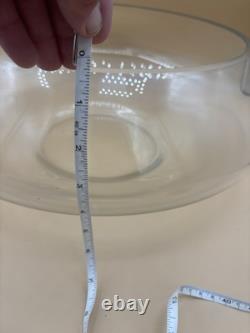 Cut Glass Punch Bowl Set of 22 From Italy Murano RARE 2 Sizes Cups 1970's MCM