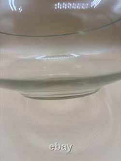 Cut Glass Punch Bowl Set of 22 From Italy Murano RARE 2 Sizes Cups 1970's MCM