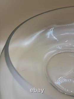 Cut Glass Punch Bowl Set of 22 From Italy Murano RARE 2 Sizes Cups 1970's MCM