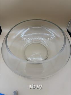 Cut Glass Punch Bowl Set of 22 From Italy Murano RARE 2 Sizes Cups 1970's MCM