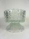Cut Lead Crystal Pedestal Punch Bowl or Centerpiece Bowl Buttons and Daisies