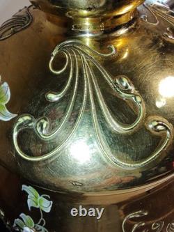 Czech Bohemian Gold And Cranberry Glass Punch Bowl And Platter