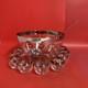 DOROTHY THORPE MID CENTURY MODERN PUNCH BOWL With 12 ROLY POLY GLASSES 1960s MCM